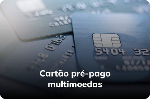 Cartão pré-pago Multimoedas Turvicam